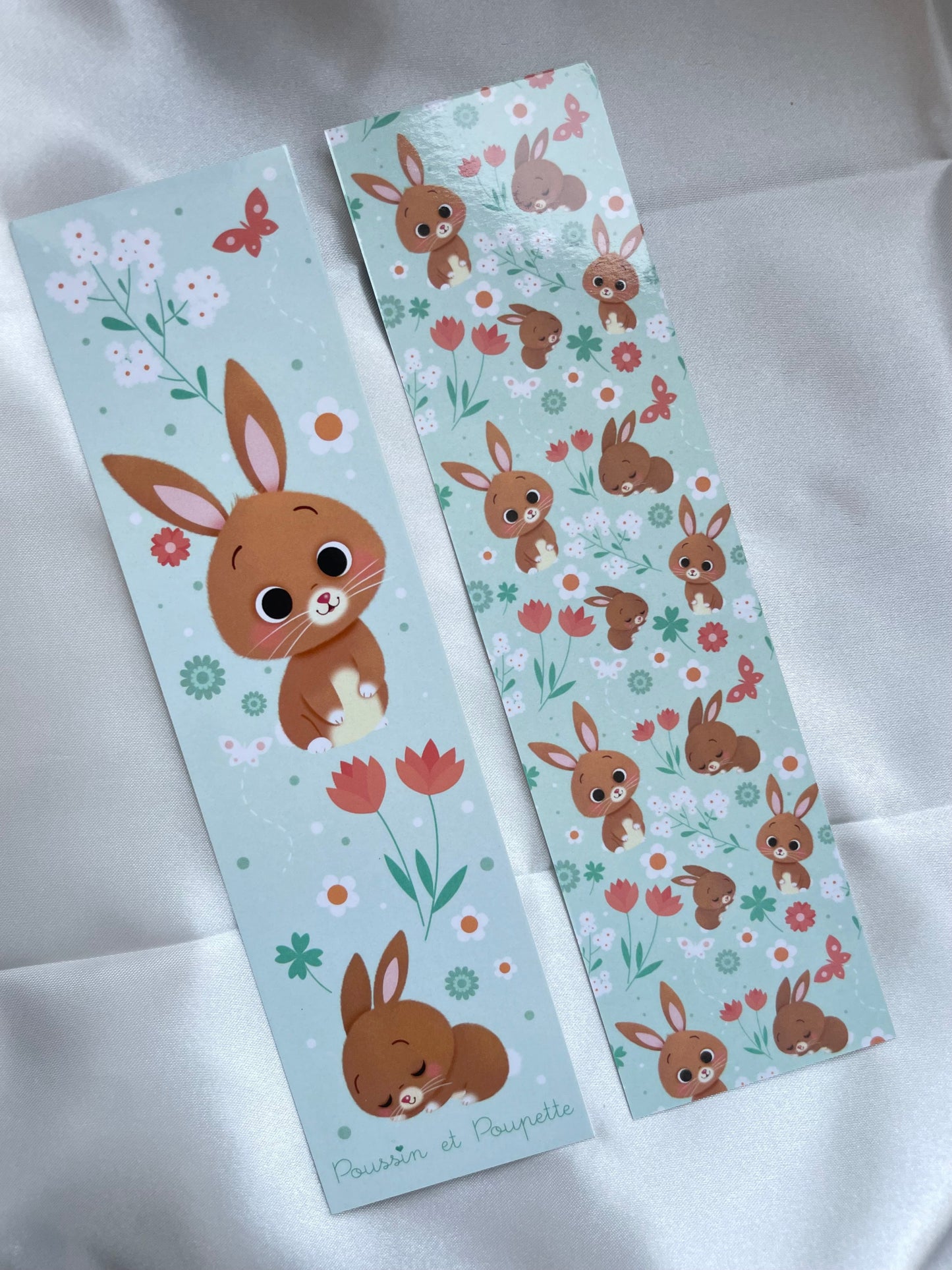 Marque page papier lapin