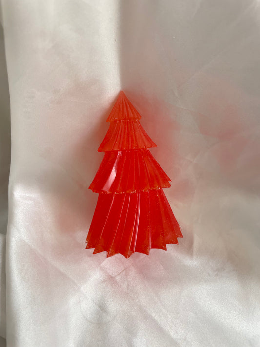 Figurine sapin de noël rouge